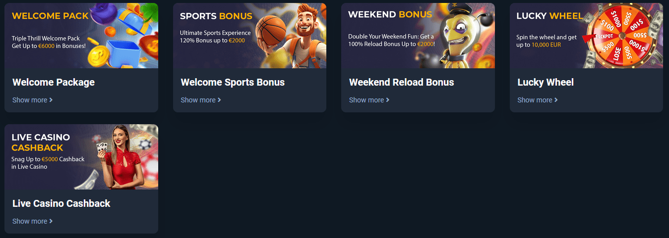 Casobet Bonuses
