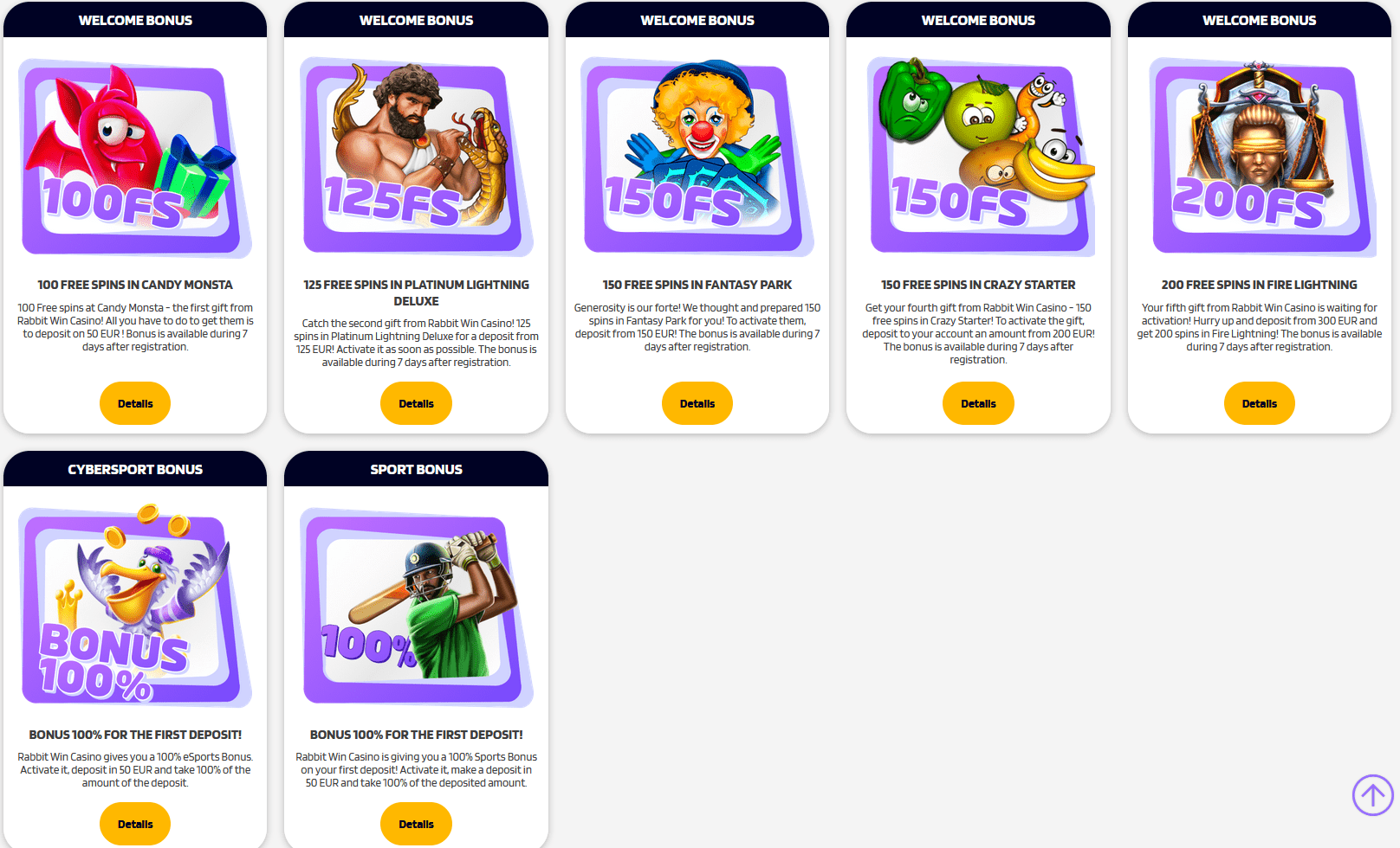 Rabbit Win Bonuses