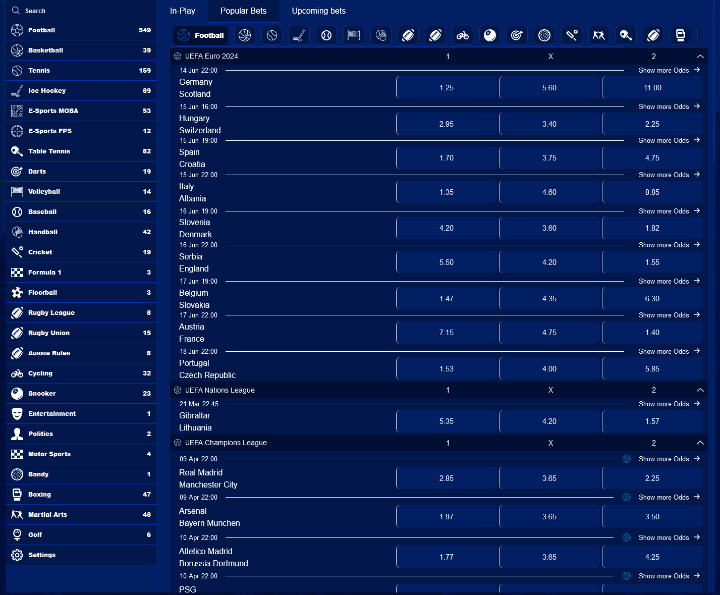 Samiland Betting