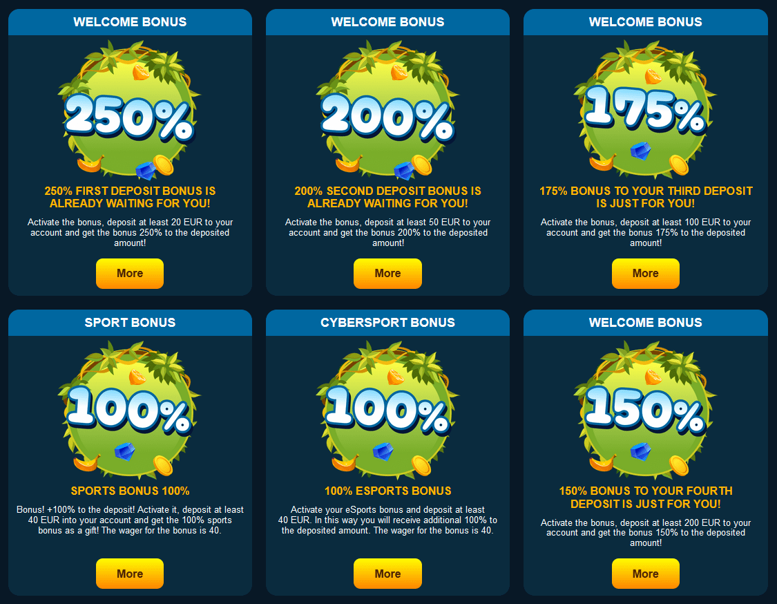 Tropicanza Bonuses