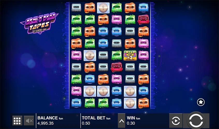 retro tapes slot gameplay