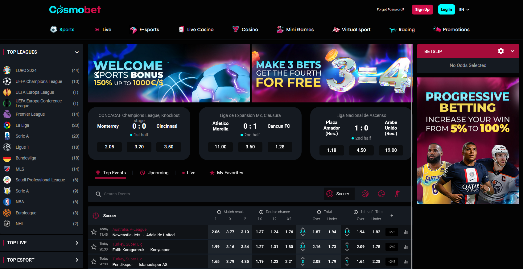 Cosmobet Betting