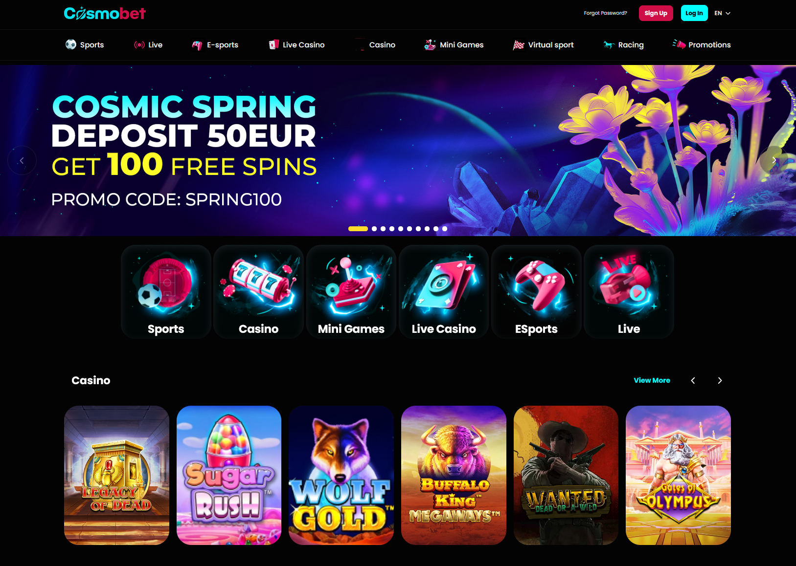 Cosmobet Homepage