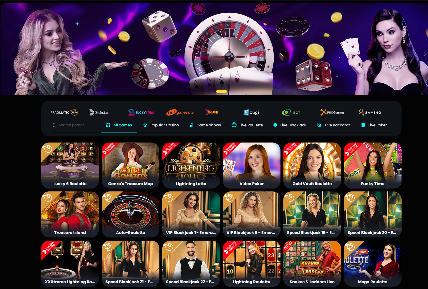 Cosmobet Live Casino
