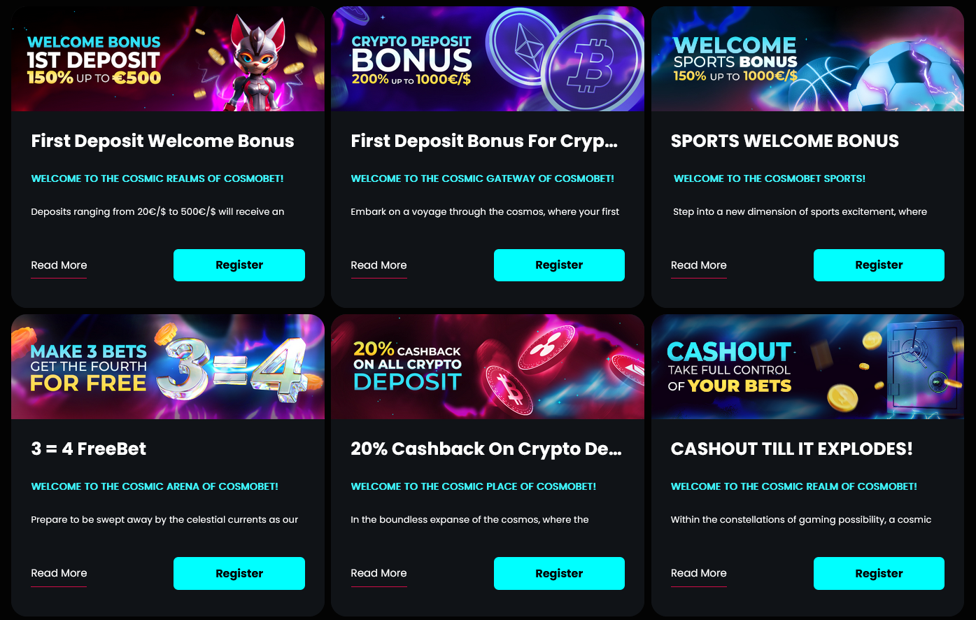 Cosmobet Promotions