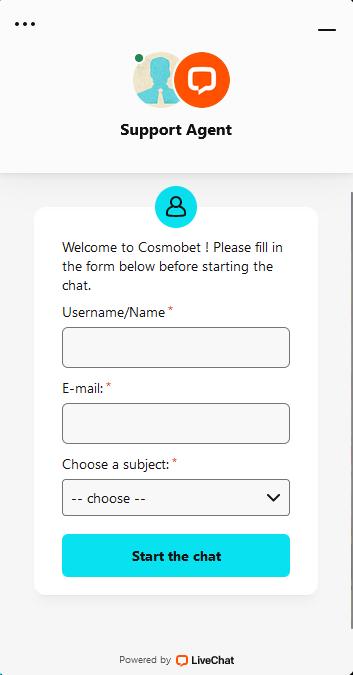 Cosmobet Support