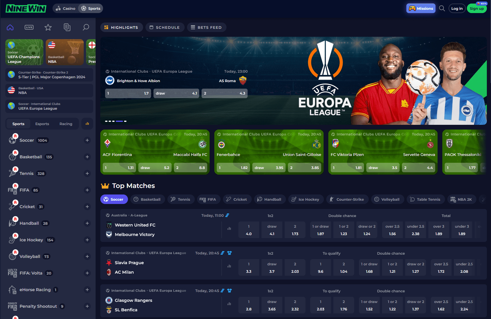 Ninewin Betting