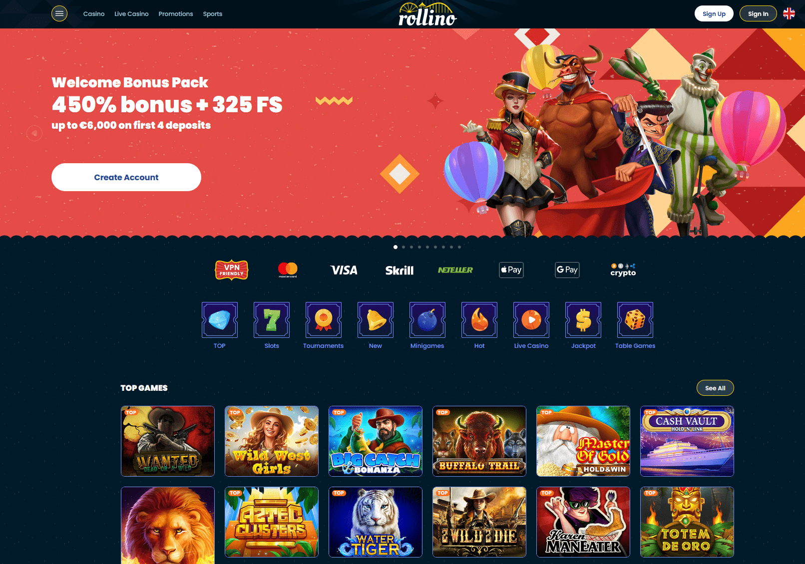 Rollino Homepage