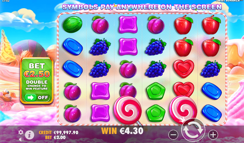 sweet bonanza slot gameplay