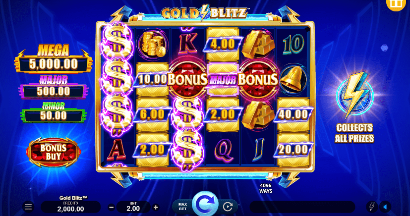 gold blitz slot gameplay