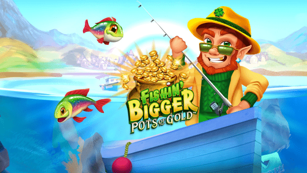 fishin bigger pots of gold slot logo