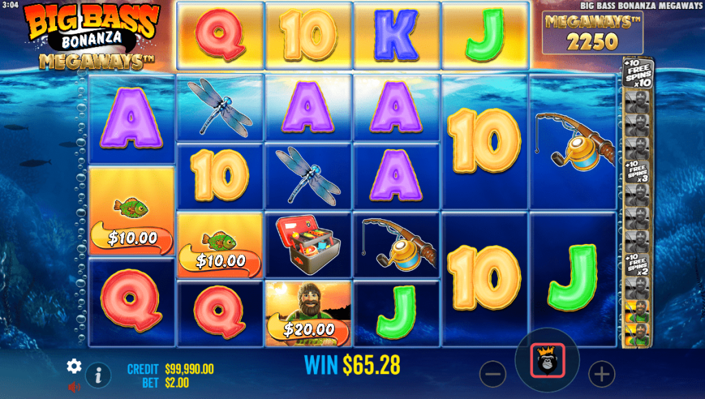 Big Bass Bonanza Megaways slot free spins