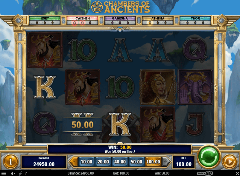 Chambers of Ancients slot gameplay