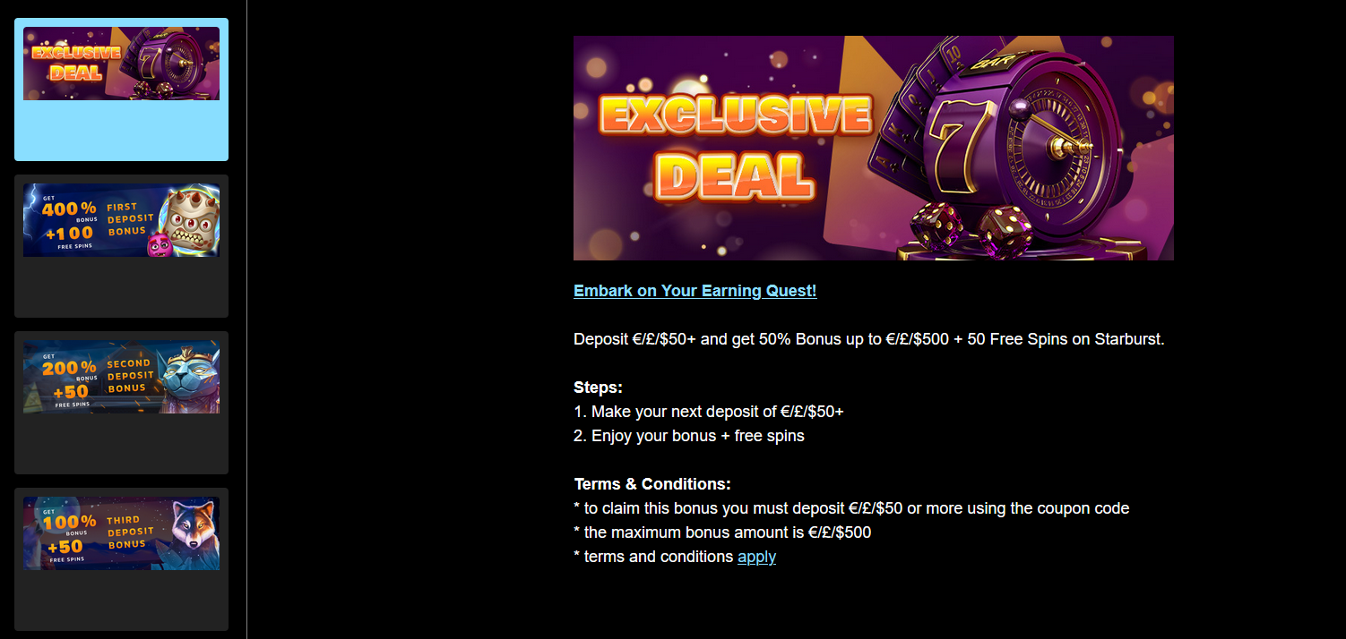 Winitbet Promotions