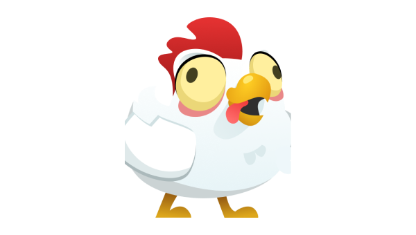 chicken road game logo