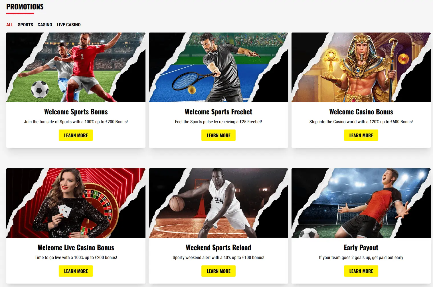 21Bets Casino Bonuses