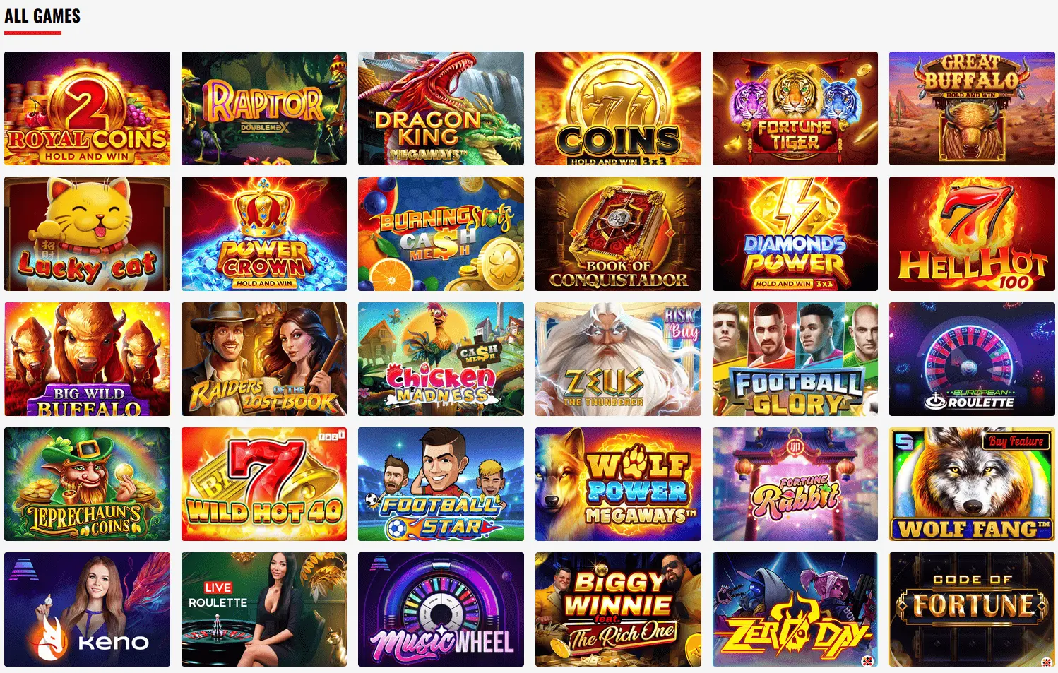 21Bets Casino Slots