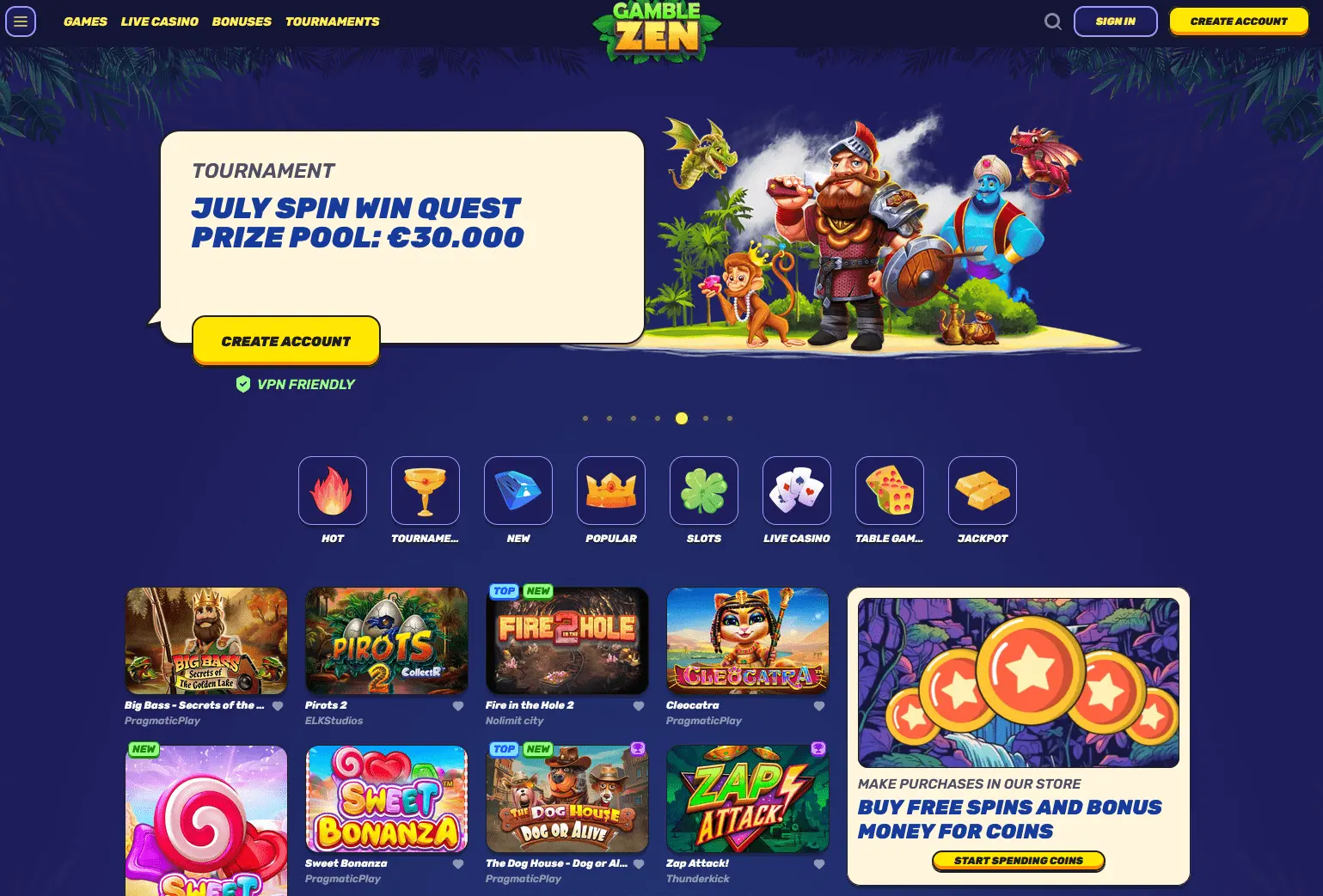 Gamble Zen Homepage