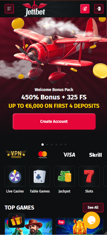 Jettbet Casino Mobile