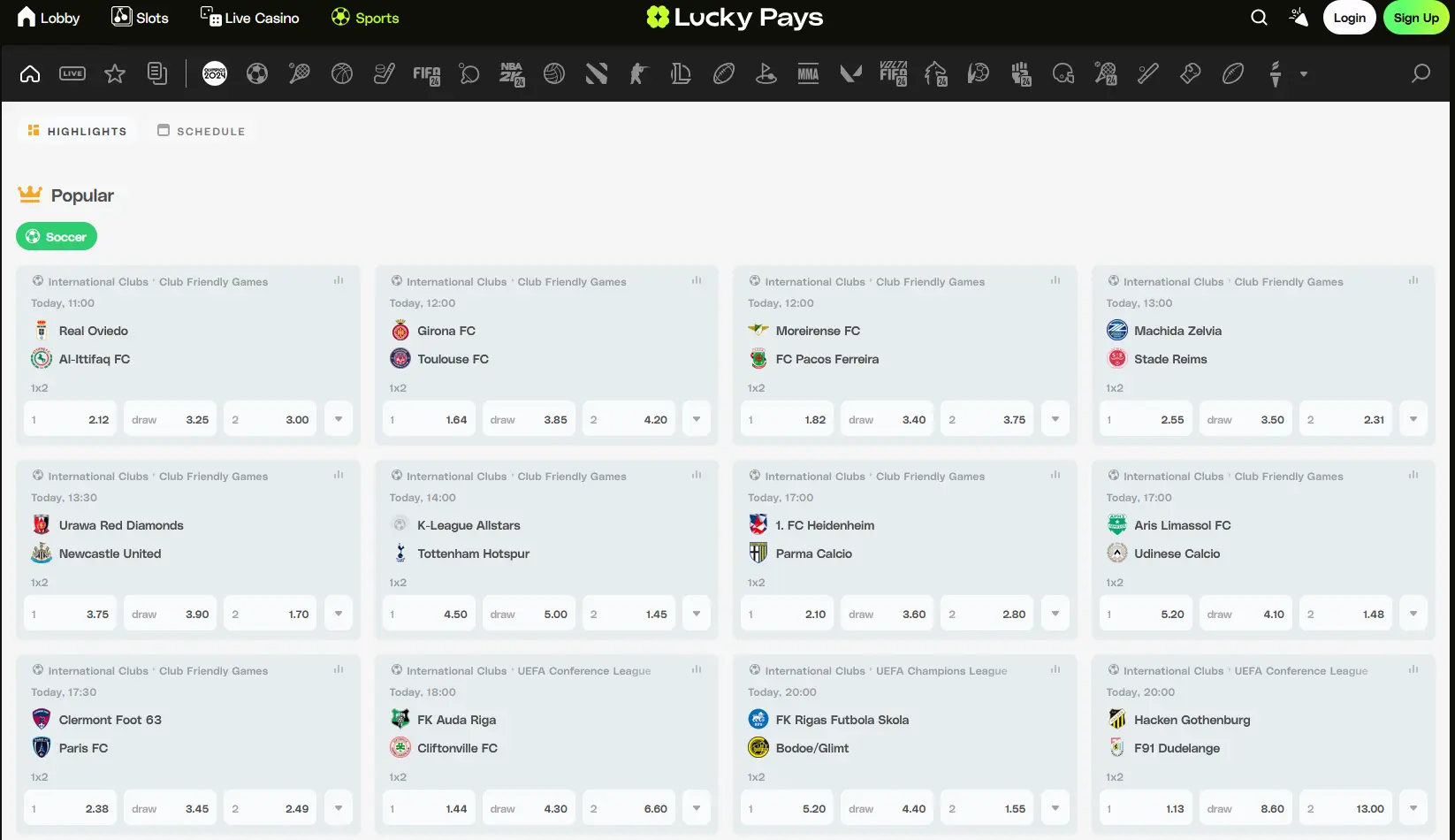 Lucky Pays Betting