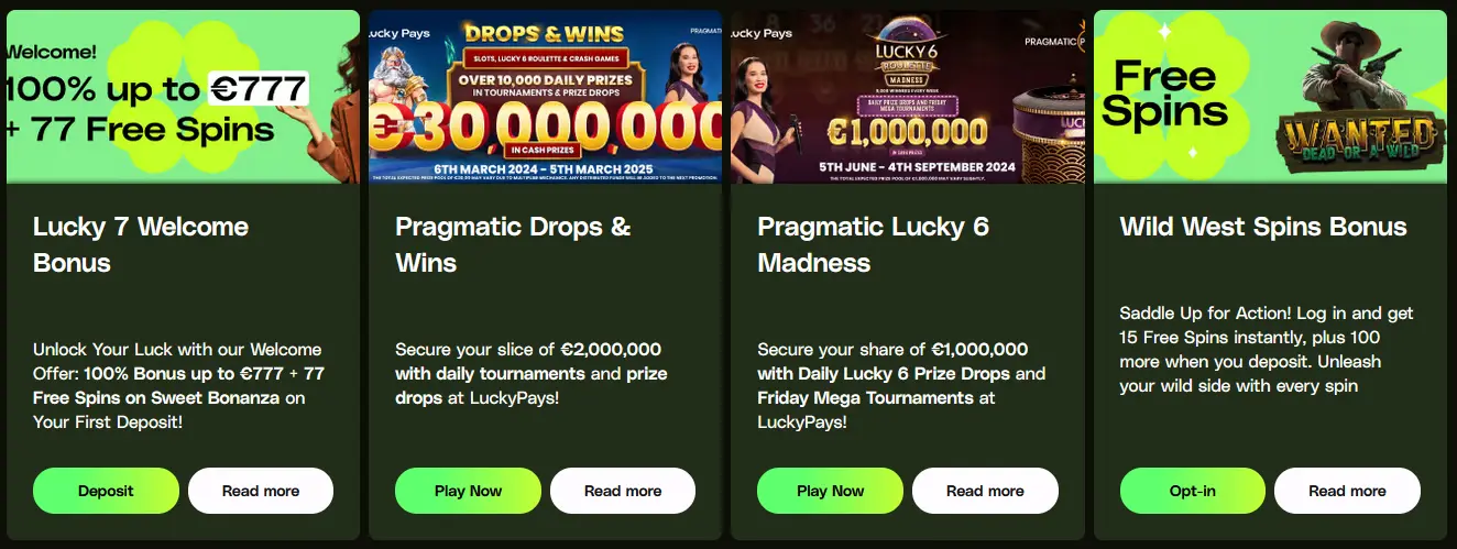 Lucky Pays Promotions