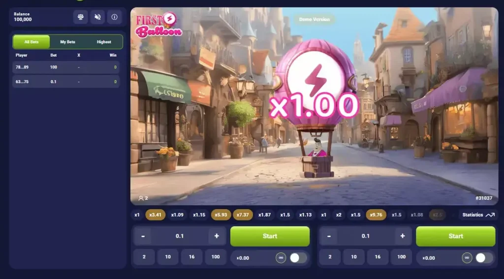 first balloon gameplay
