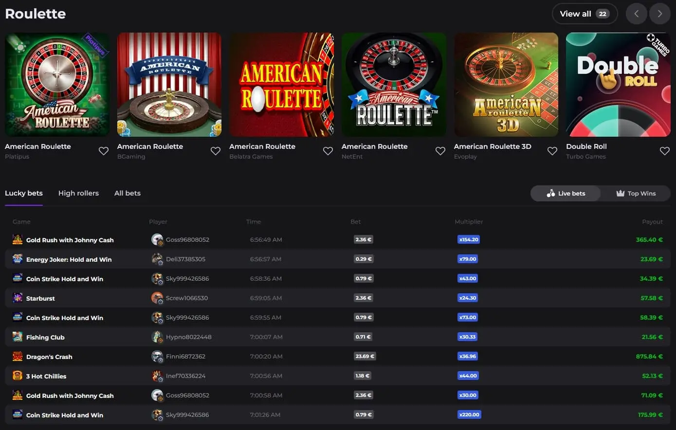 Memo Live Casino