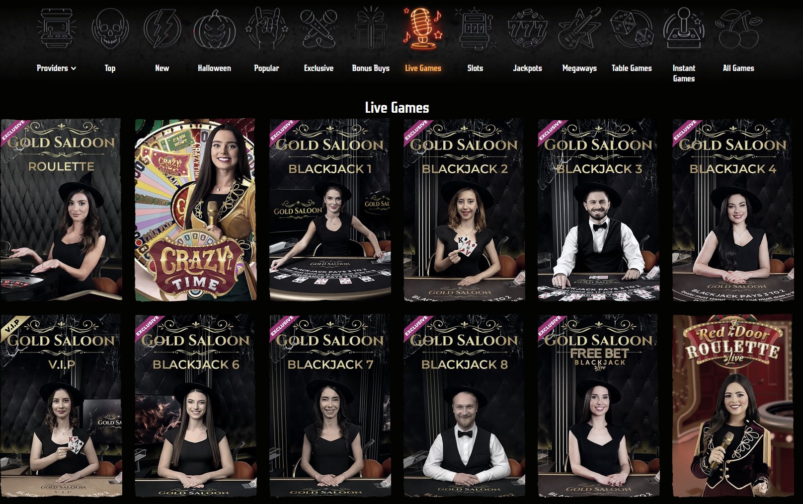 Gransino Live Casino Games