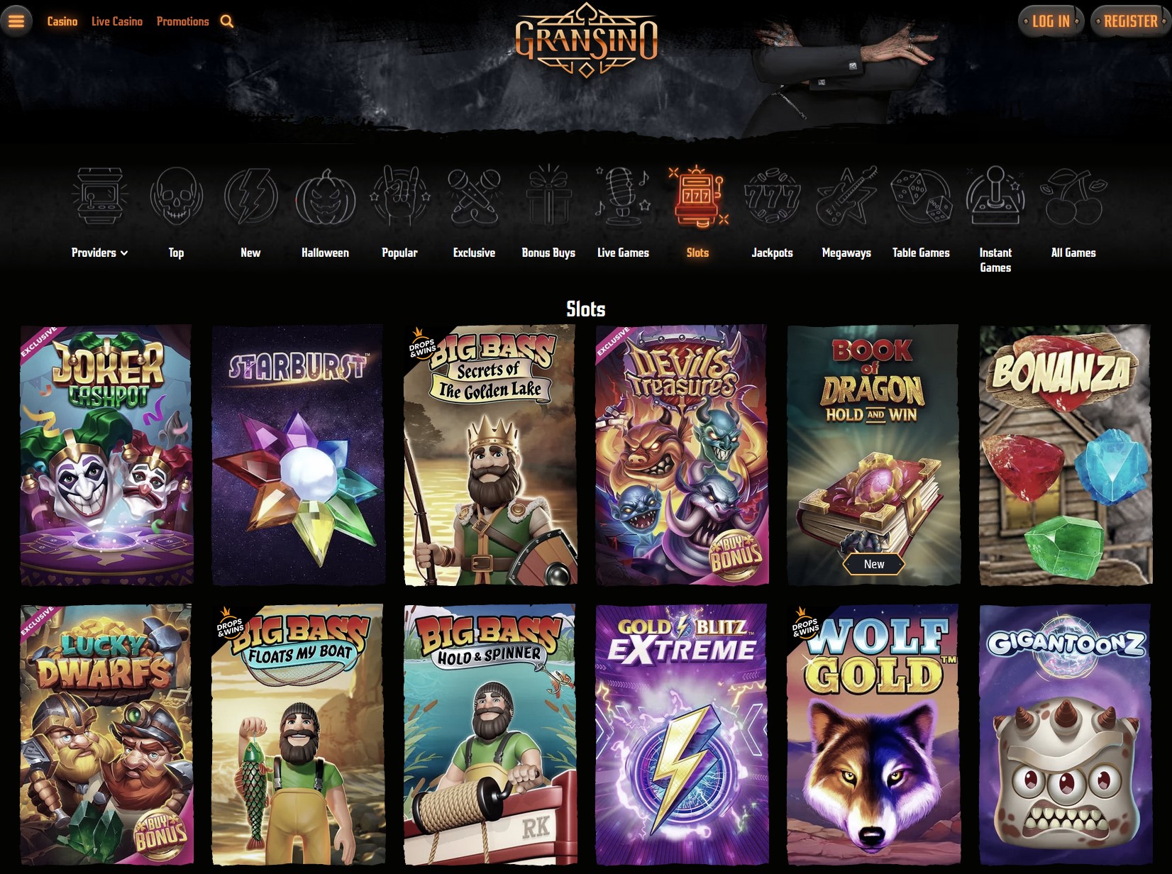 Gransino Slot Games