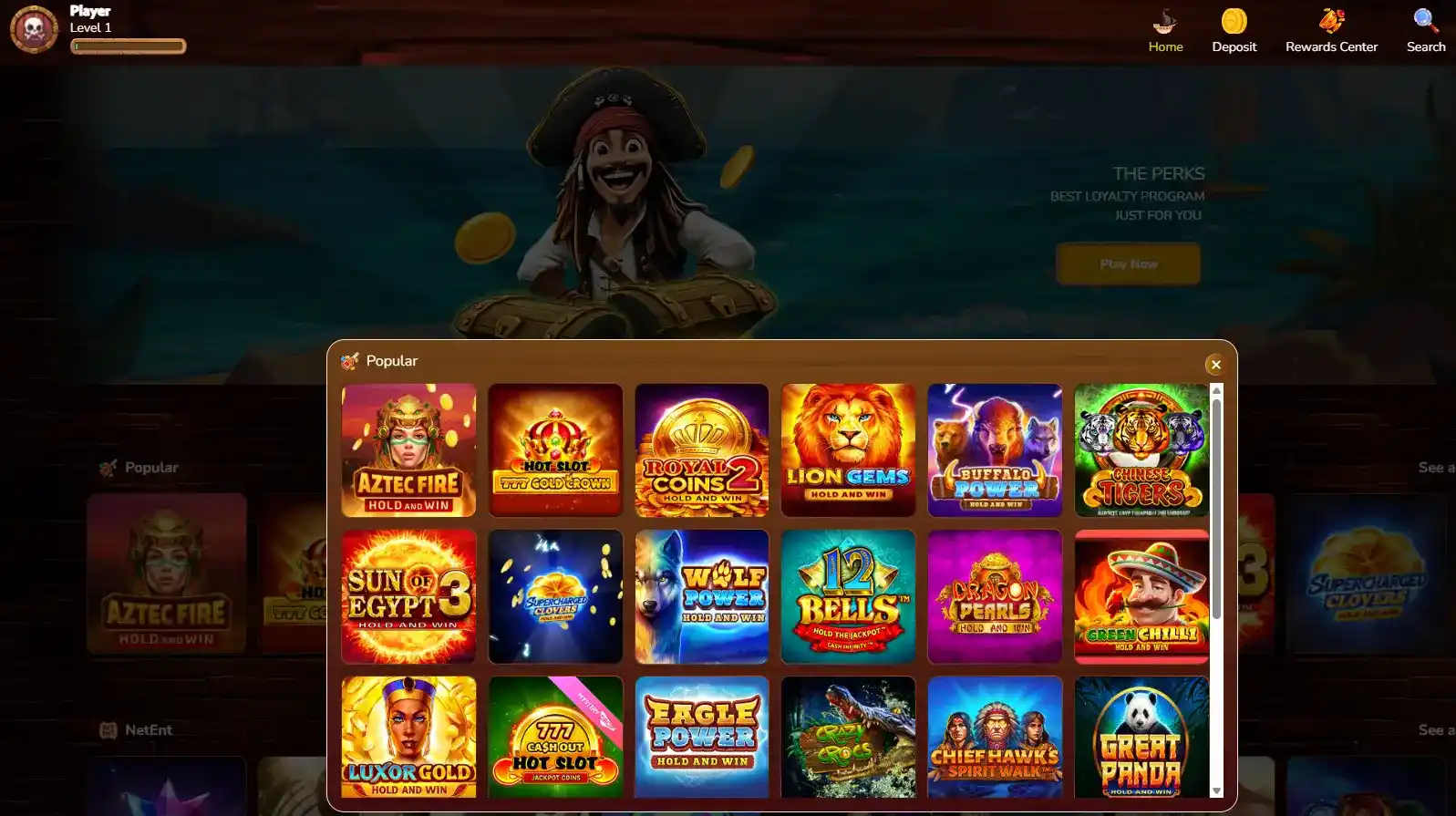 Pirate Spins games
