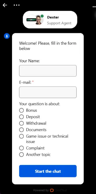 BeonBet Live Chat