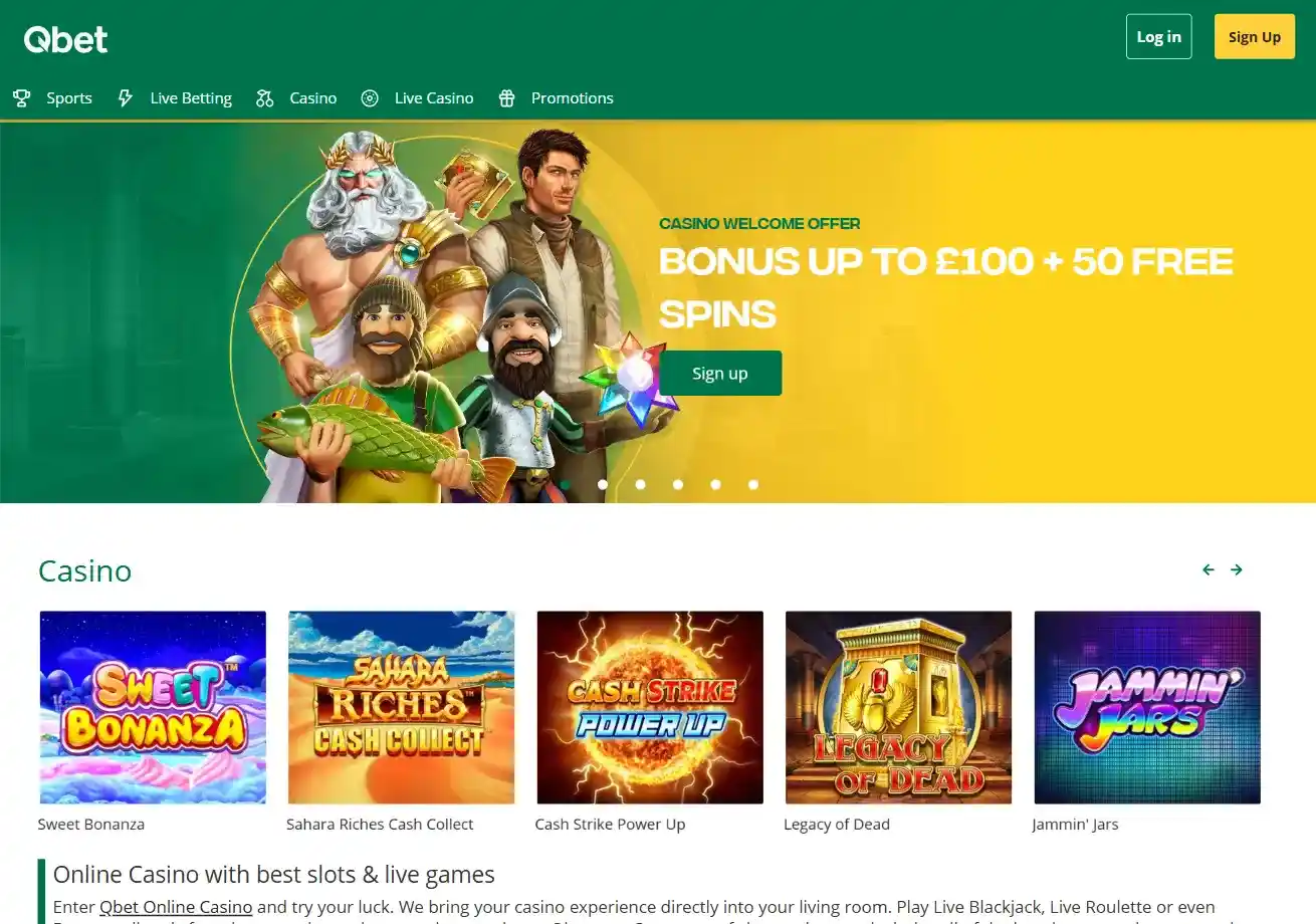 Qbet Main Page